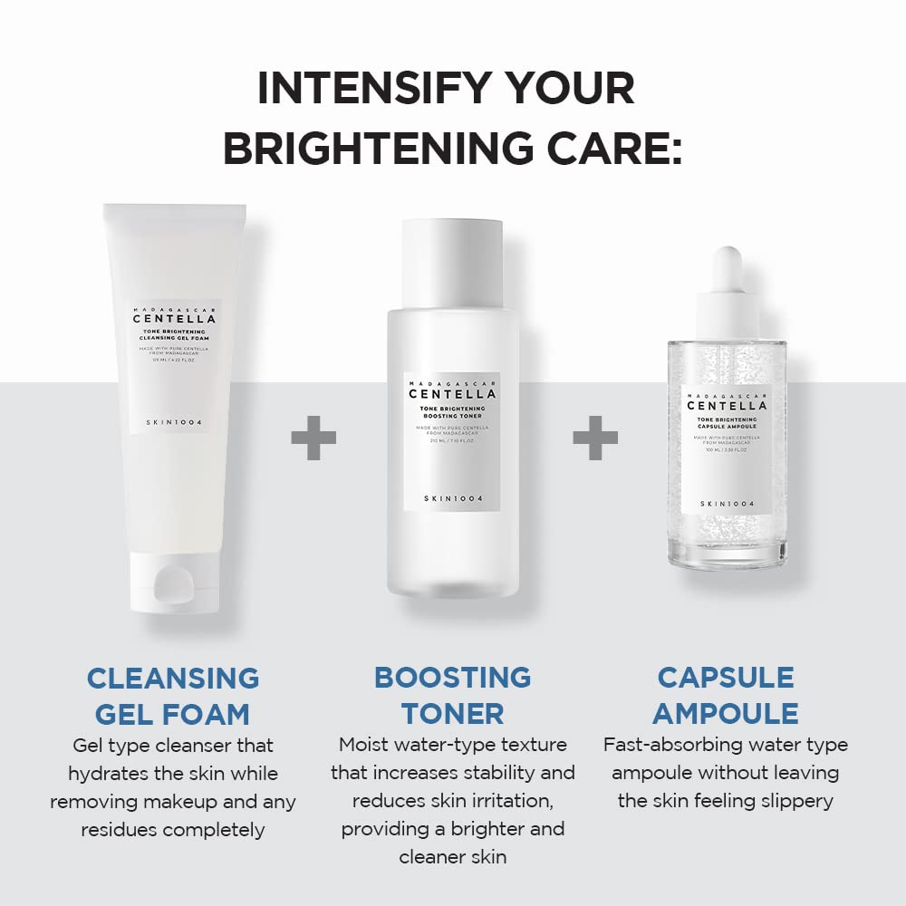 SKIN1004 Madagascar Centella Tone Brightening Ampoule texture closeup reveals capsule details