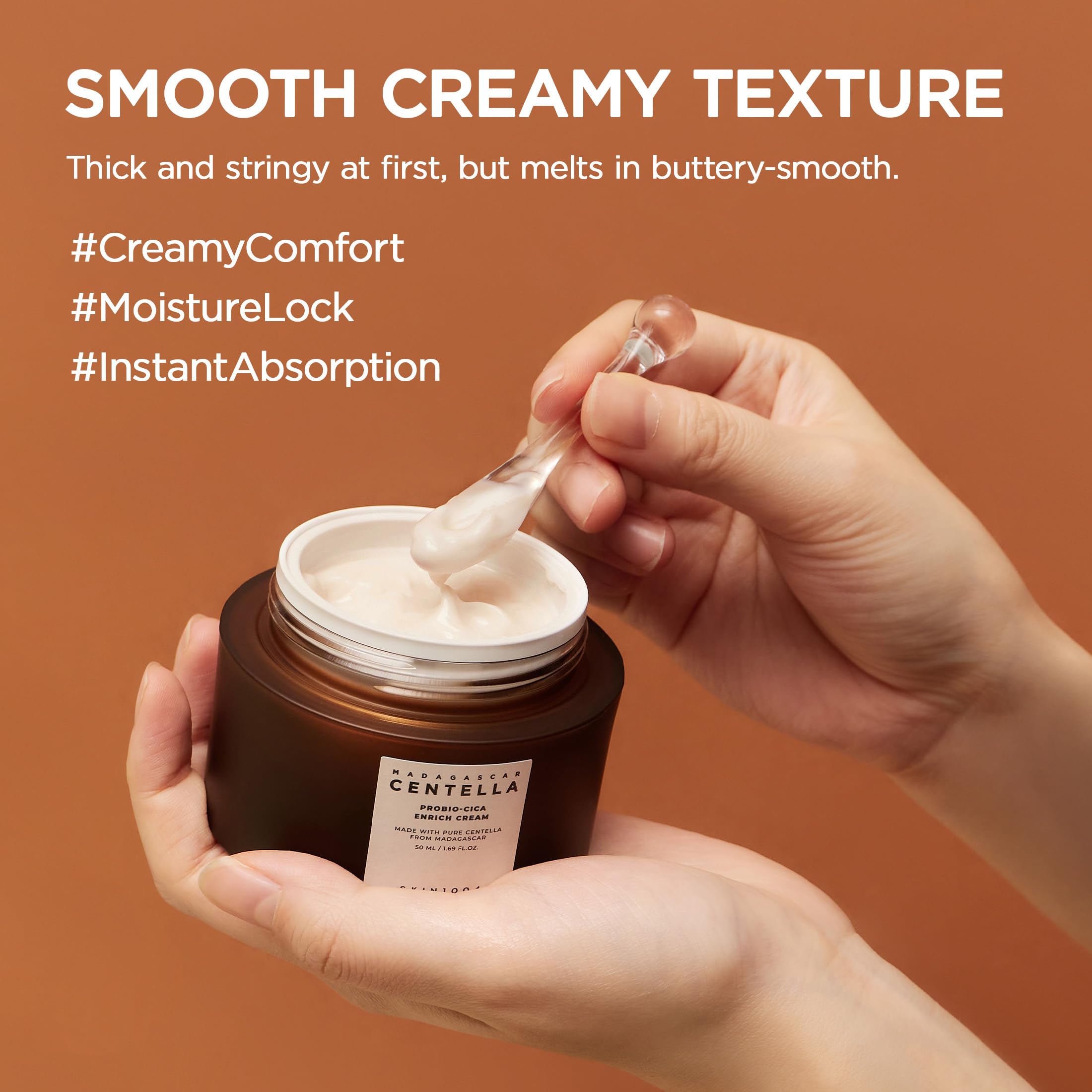 SKIN1004 Probio Cica Enrich Cream night routine use on dry skin.