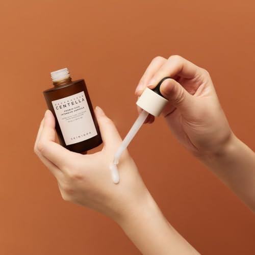 Application shot of Probio Cica Ampoule being patted into skin.