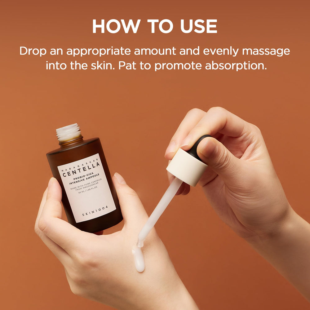 Hydration boost close-up of serum texture in Probio Cica Ampoule.