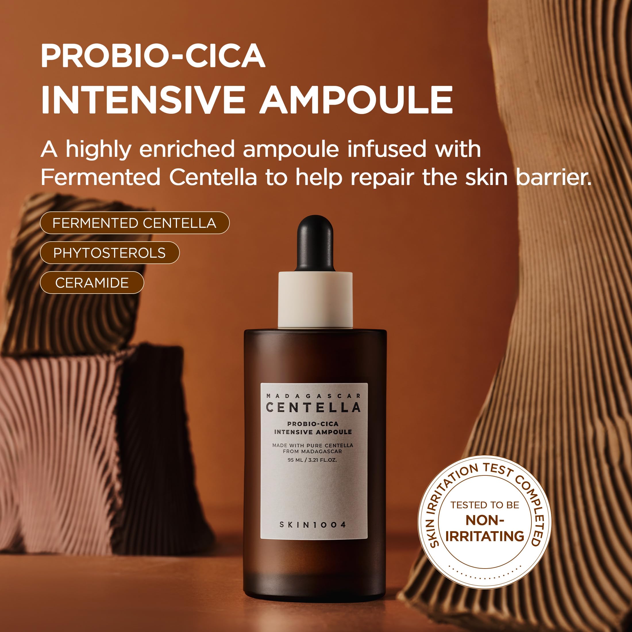 SKIN1004 Probio Cica Intensive Ampoule pump — fast absorption, no sticky finish.