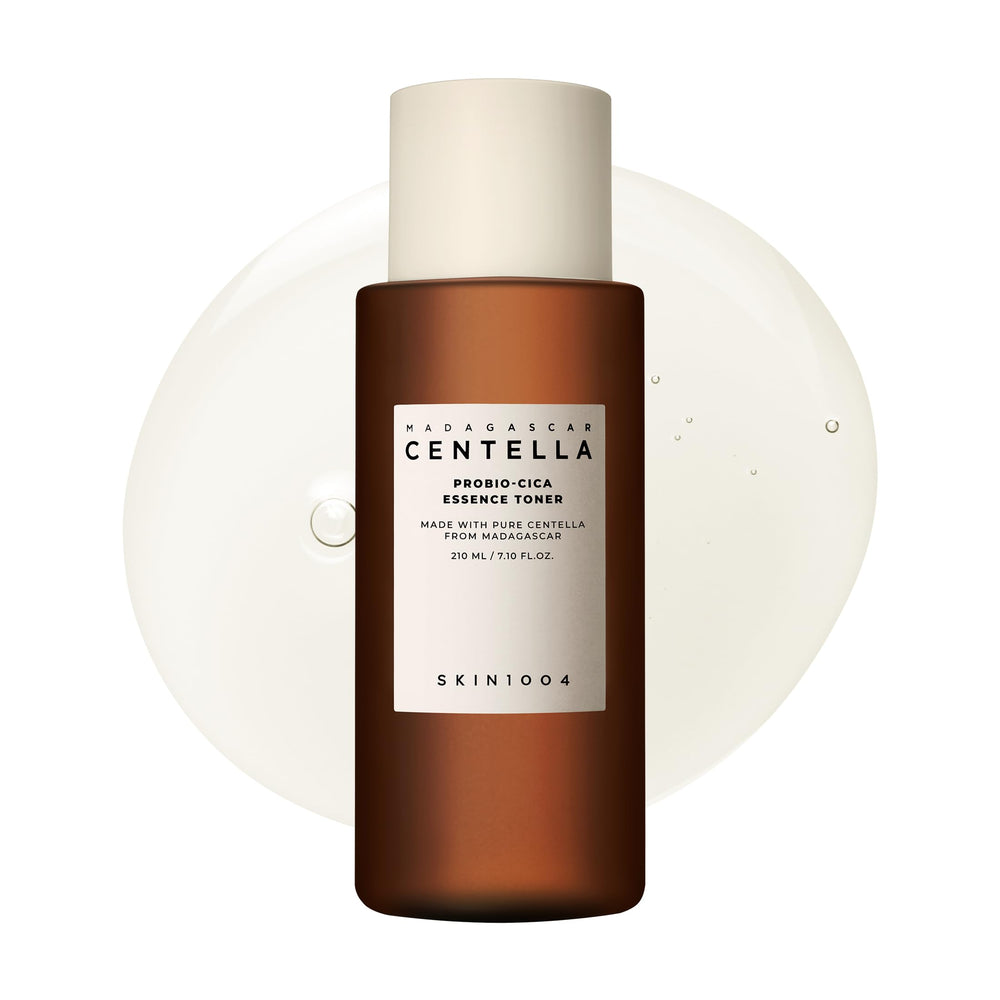 SKIN1004 Probio-CICA Essence Toner bottle front showing hydrating Centella formula for soothing hydration