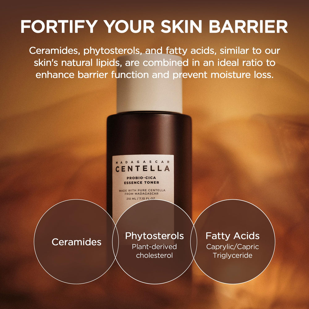 Palm-pat application of SKIN1004 Probio-CICA Essence Toner for even absorption