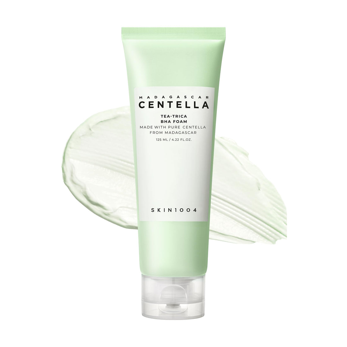 SKIN1004 Tea-Trica BHA Foam bottle for daily gentle cleansing and balanced skin