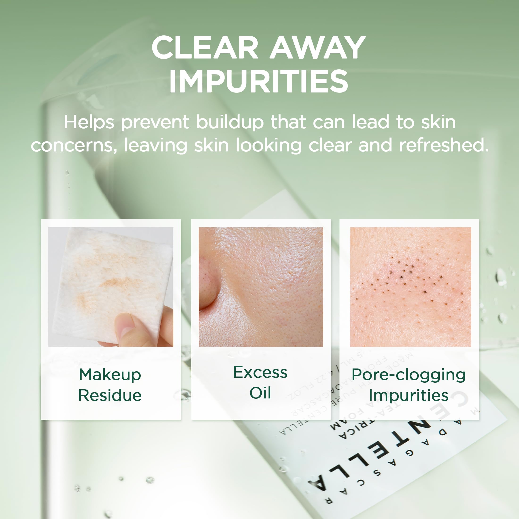 SKIN1004 Tea-Trica BHA Foam Madagascar ingredients offer pure, gentle balance