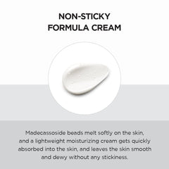 skin1004 Tone Brightening Cream texture swatch reveals a non-sticky, hydrating feel