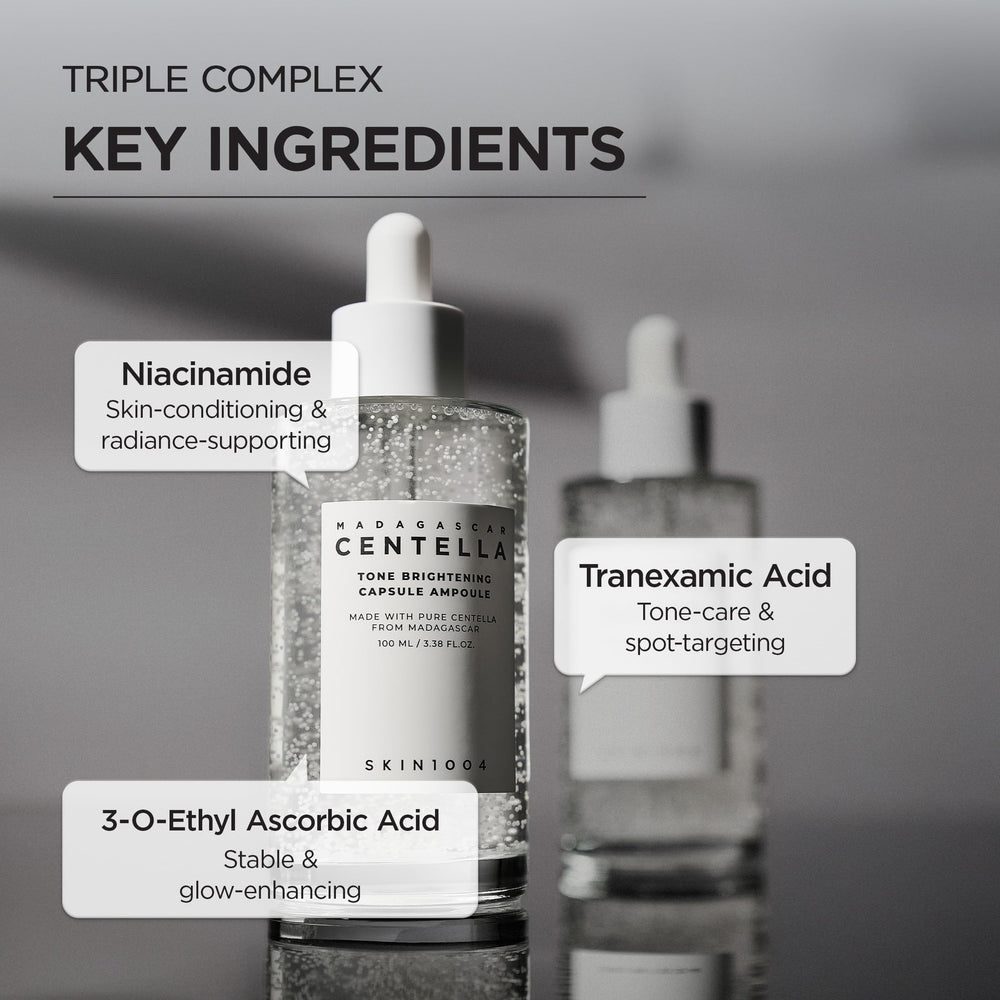 SKIN1004 Tone Glowing Capsule Ampoule Madagascar origin inspires gentle balance for sensitive skin