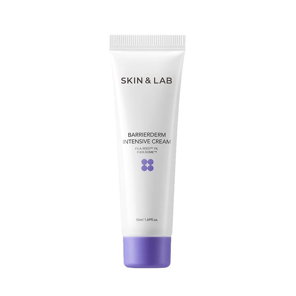 SKIN&LAB Barrierderm Intensive Cream jar closeup, lightweight hydration for face and body