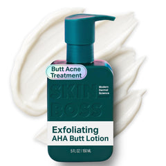 SKINBOSS anti-blemish body lotion back-area application for smoother, hydrated skin