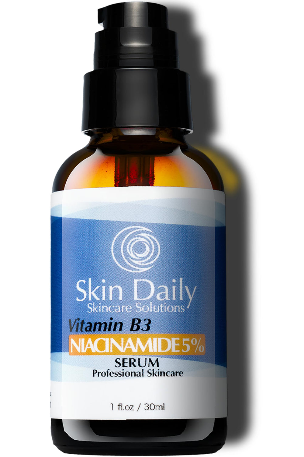 Skin Daily Niacinamide Serum bottle protects potency and preserves freshness.