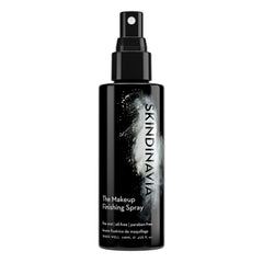 Skindinavia makeup finishing spray bottle with all-day wear protection.
