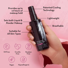 Skindinavia Oil Control Spray mist application demonstrates sweat reduction for long events