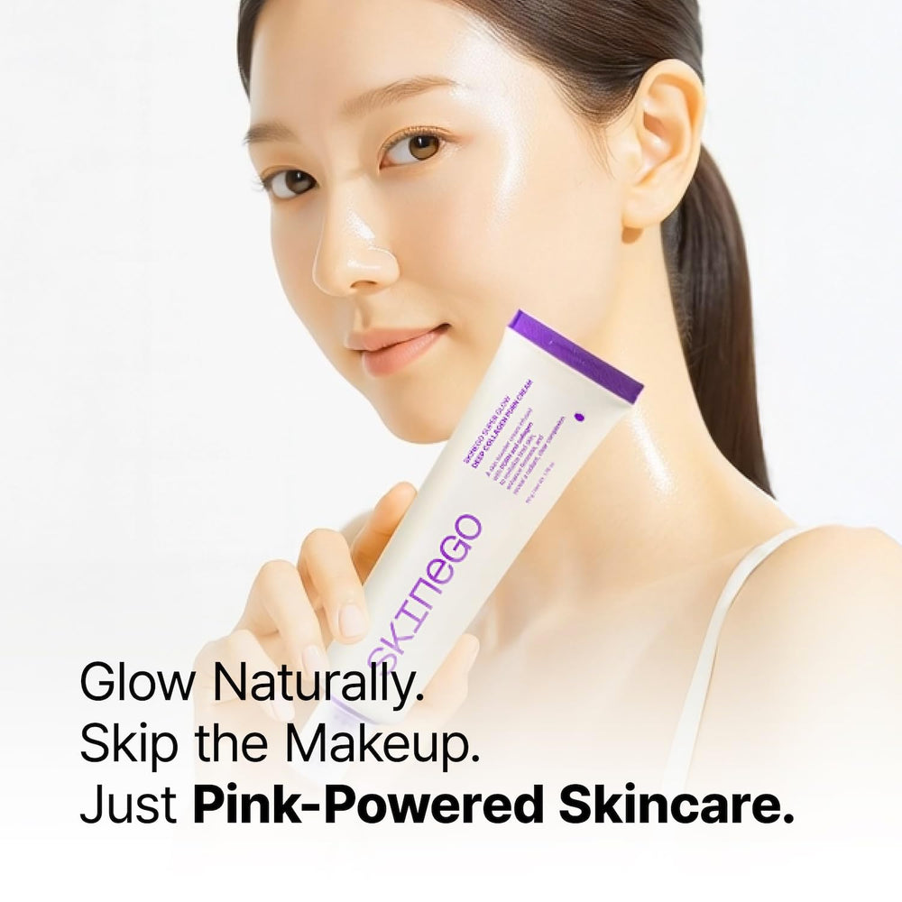 SKINEGO cream texture swirl demonstrates smooth, fast-absorbing application for all skin types