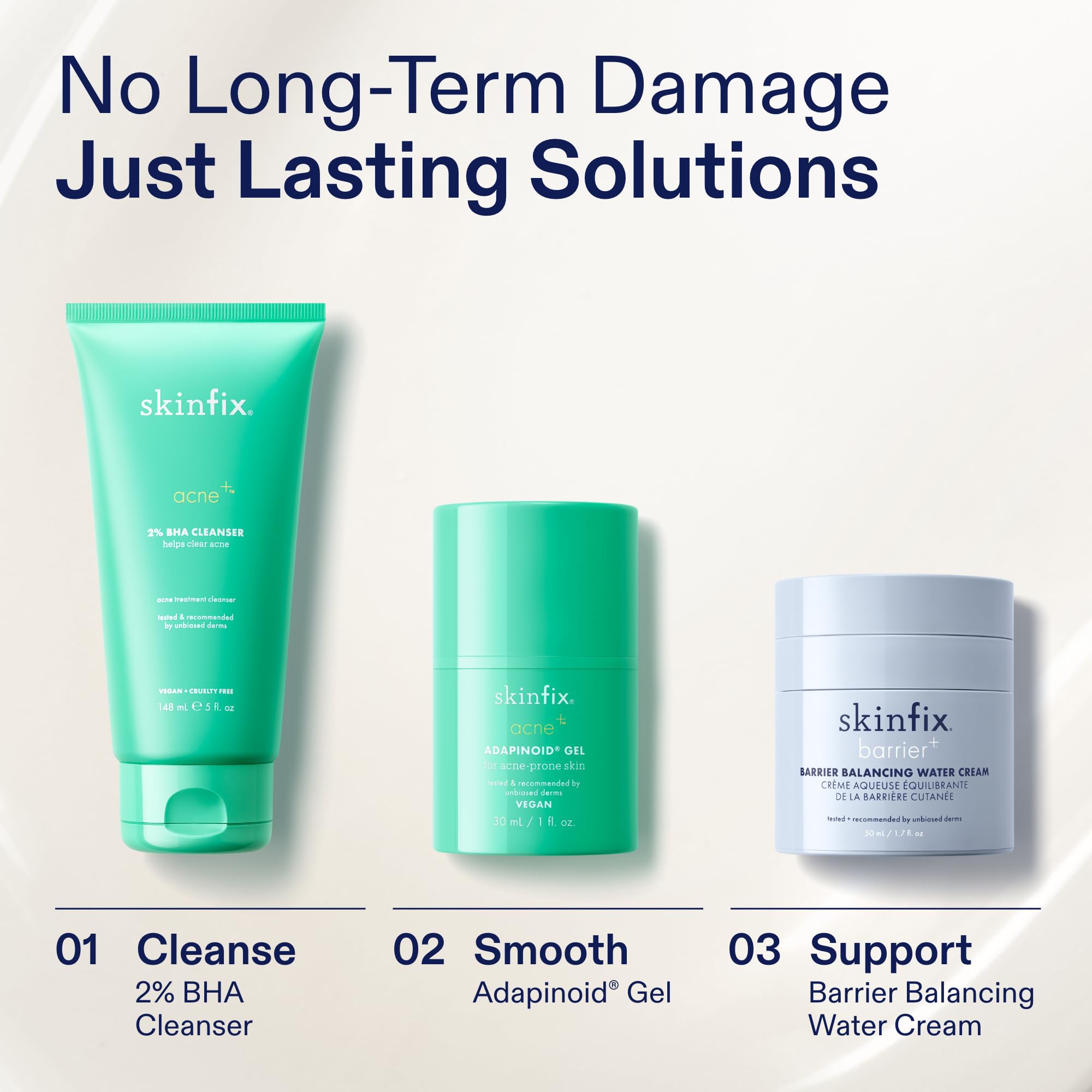 Skinfix 2% BHA Cleanser eco-packaging highlights sustainable skincare packaging.