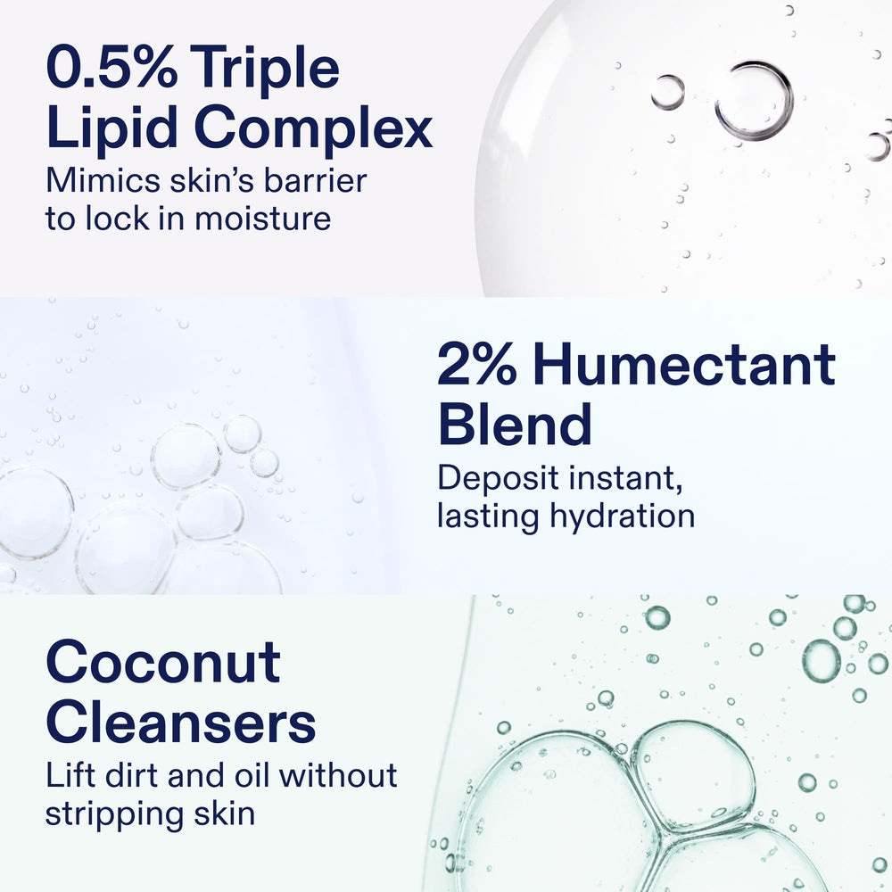 Skinfix ceramide ectoin gel cleanser highlights barrier-support ingredients in the formula.