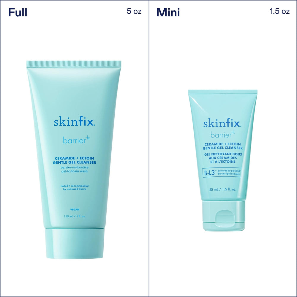 Skinfix ceramide ectoin gel cleanser bottle is vegan and cruelty-free.