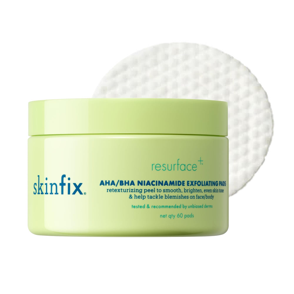 Skinfix exfoliating pads closeup texture showing gentle exfoliation for smoother skin