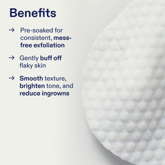 Skinfix exfoliating pads pad application swiping over skin for dead-skin removal
