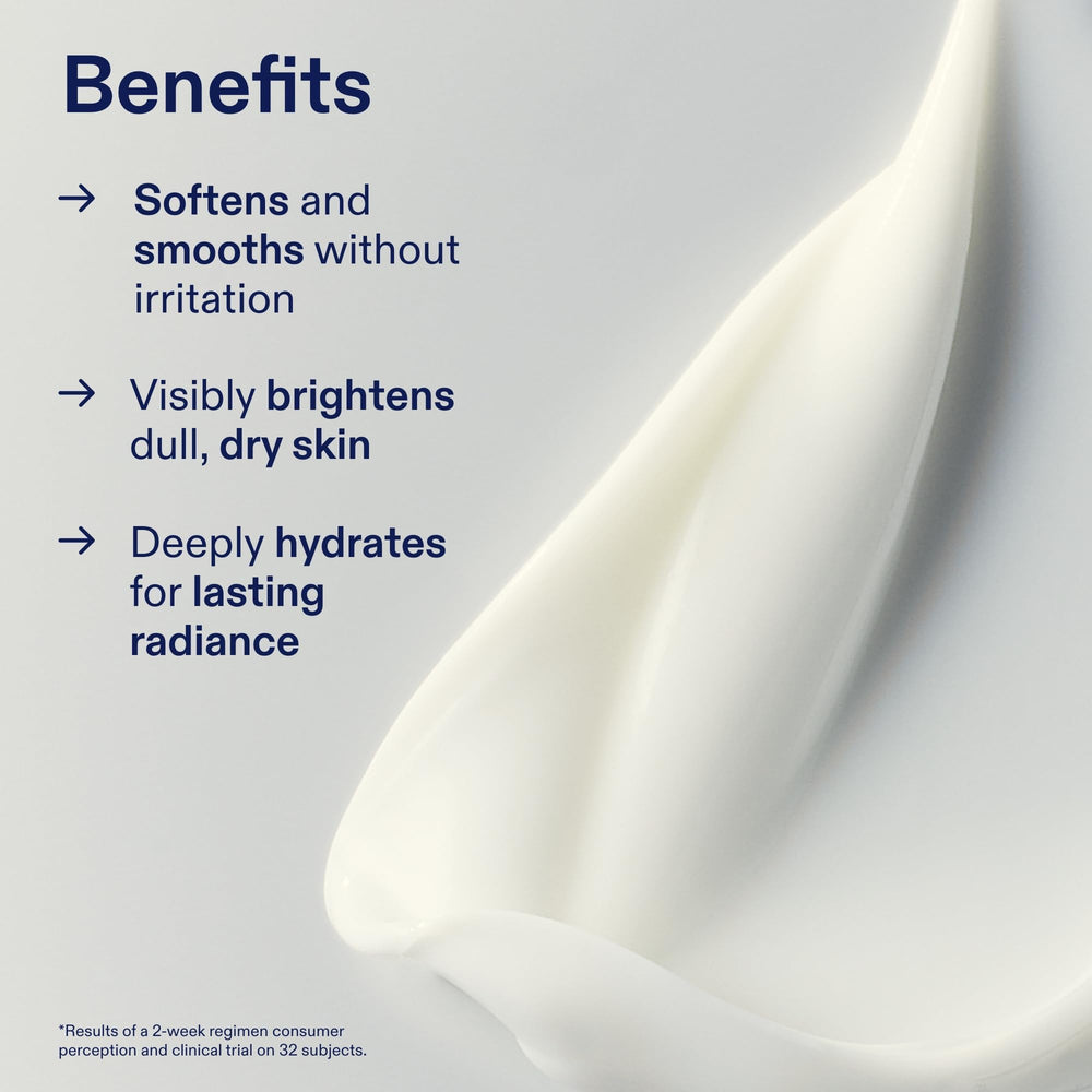 Skinfix fruit acid complex graphic emphasizes renewal of dull skin.