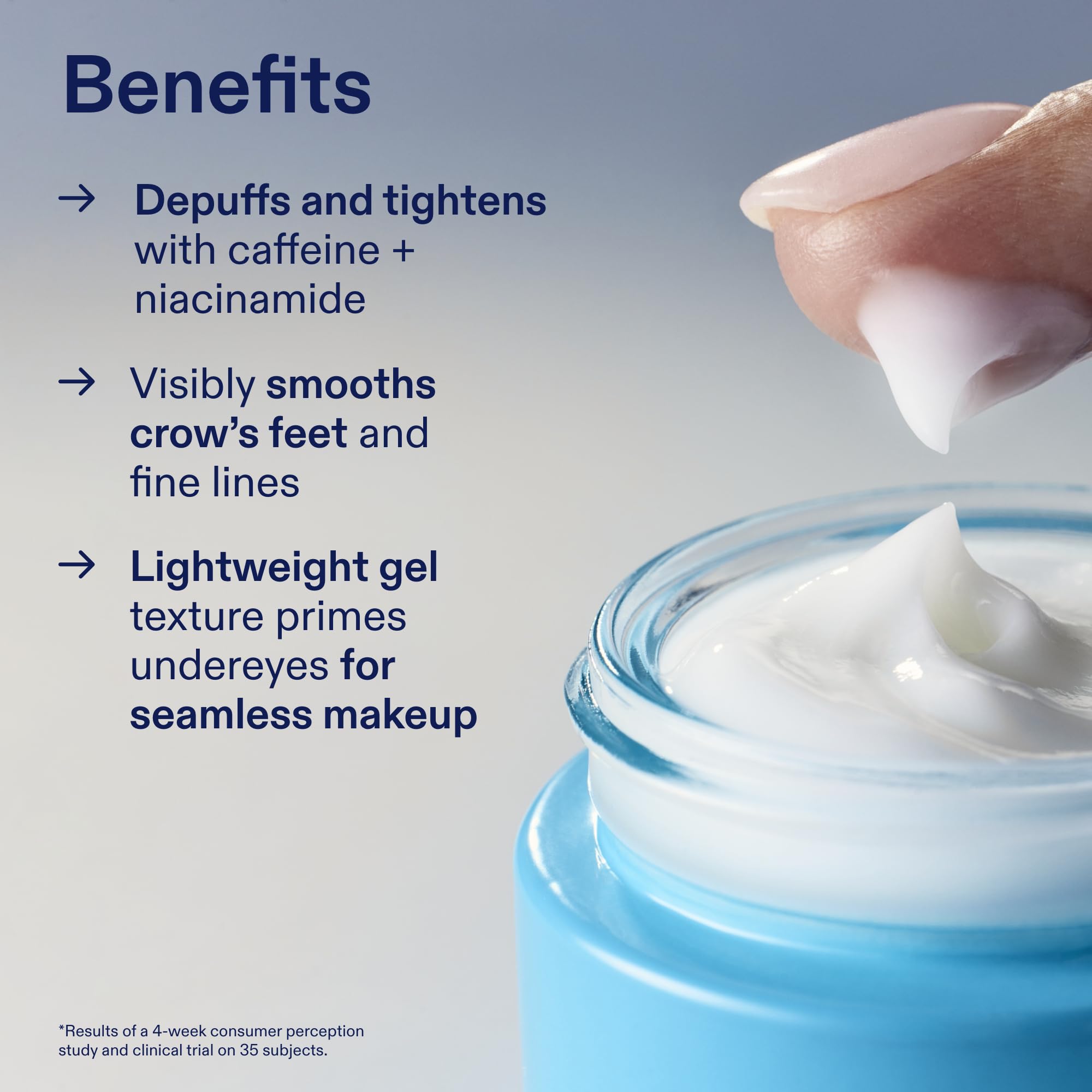 Growth Factor Peptides in Skinfix eye treatment support elasticity around the eyes.