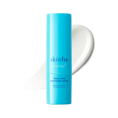 Skinfix Triple Lipid Activating Serum bottle close-up shows lightweight hydration for daily use