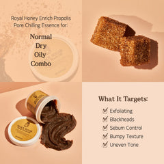 Applying SKINFOOD 1957 Black Sugar Mask on damp skin for exfoliation.