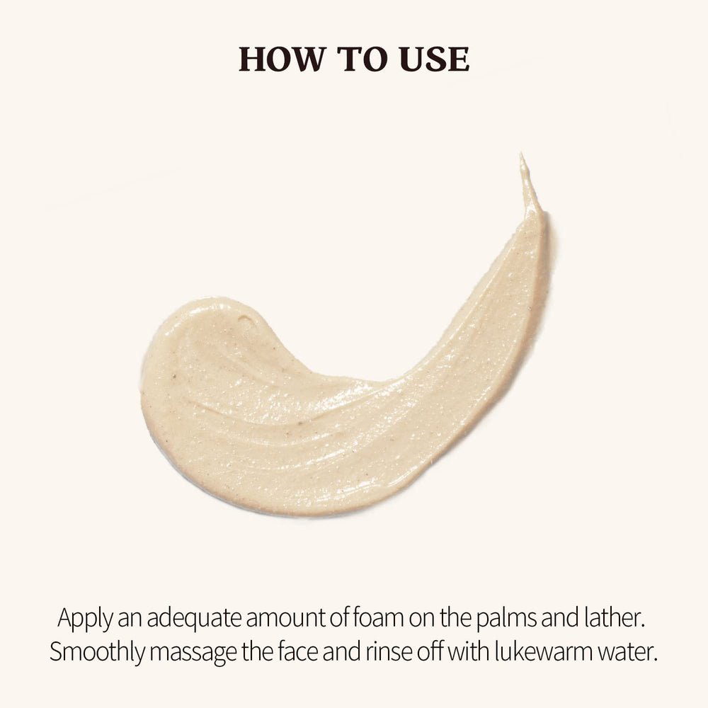 SKINFOOD 1957 Black Sugar Perfect Scrub Foam on clean skin reveals a smoother complexion.