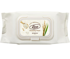 SKINFOOD 1957 Rice Cleansing Wipes packaging for on-the-go cleansing convenience