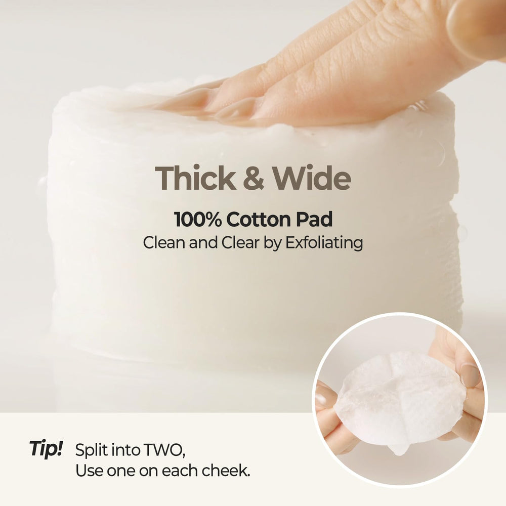 SKINFOOD 1957 toner pads laid out, suggesting glass-skin glow with rice-based radiance