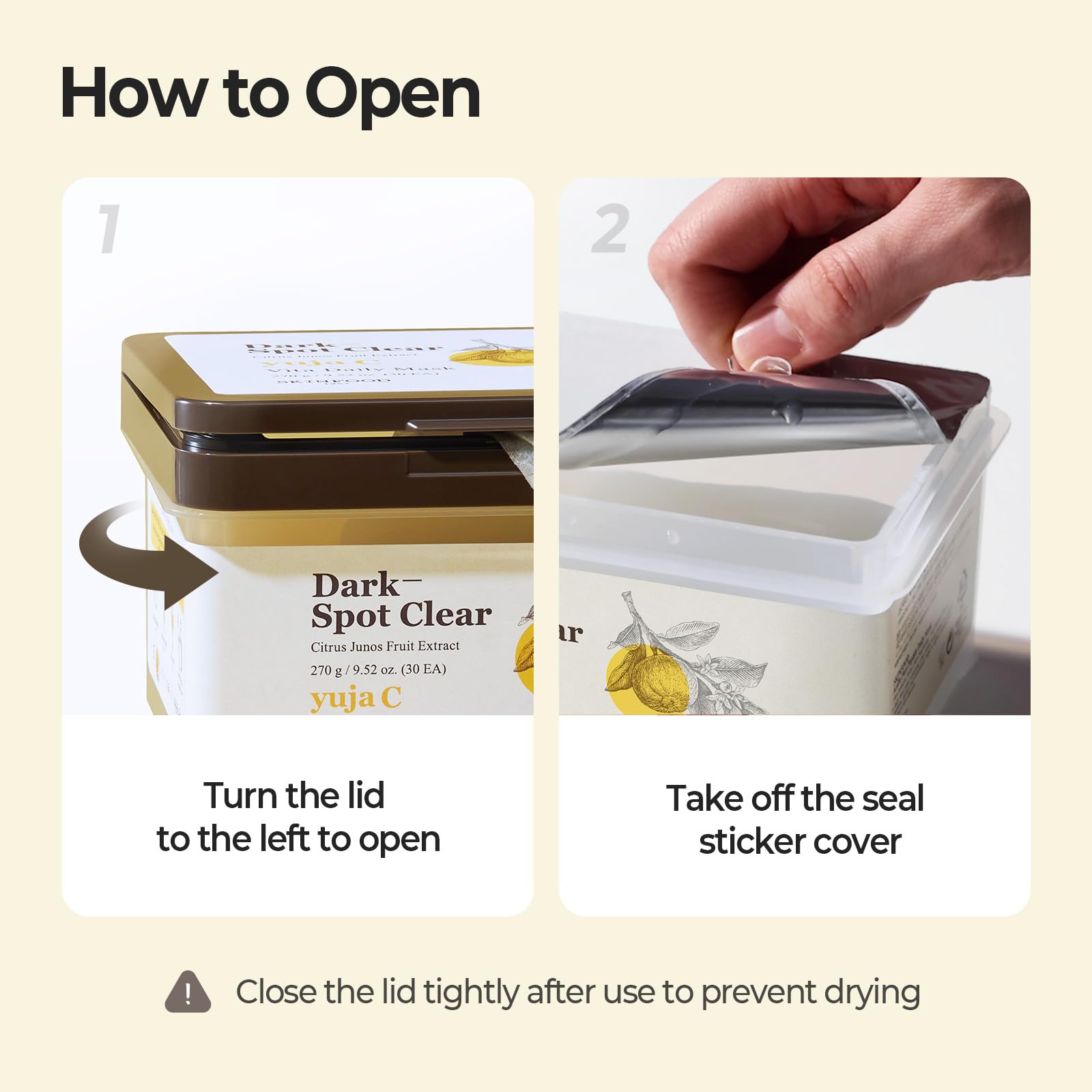 SKINFOOD Yuja C Vita Daily Mask glow after use suitable for quick routines.
