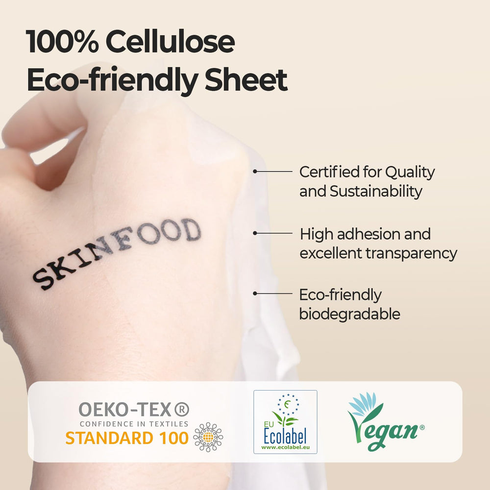 SKINFOOD Yuja C Vita Daily Mask vitamin C derivatives support refreshed, radiant-looking skin.