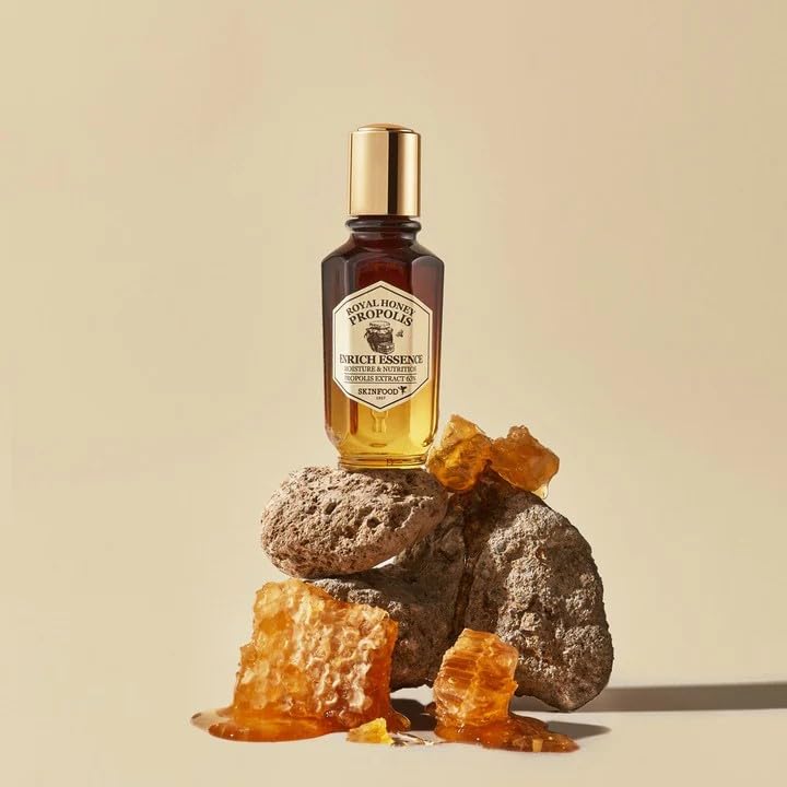 Skinfood 1957 silky serum texture on skin suggests fast-absorbing moisture