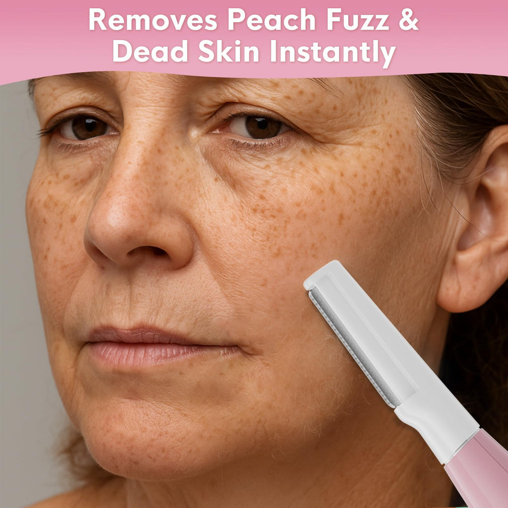 Skinharbor Sonic Dermaplane 3-speeds toggle showing customizable exfoliation for different skin needs
