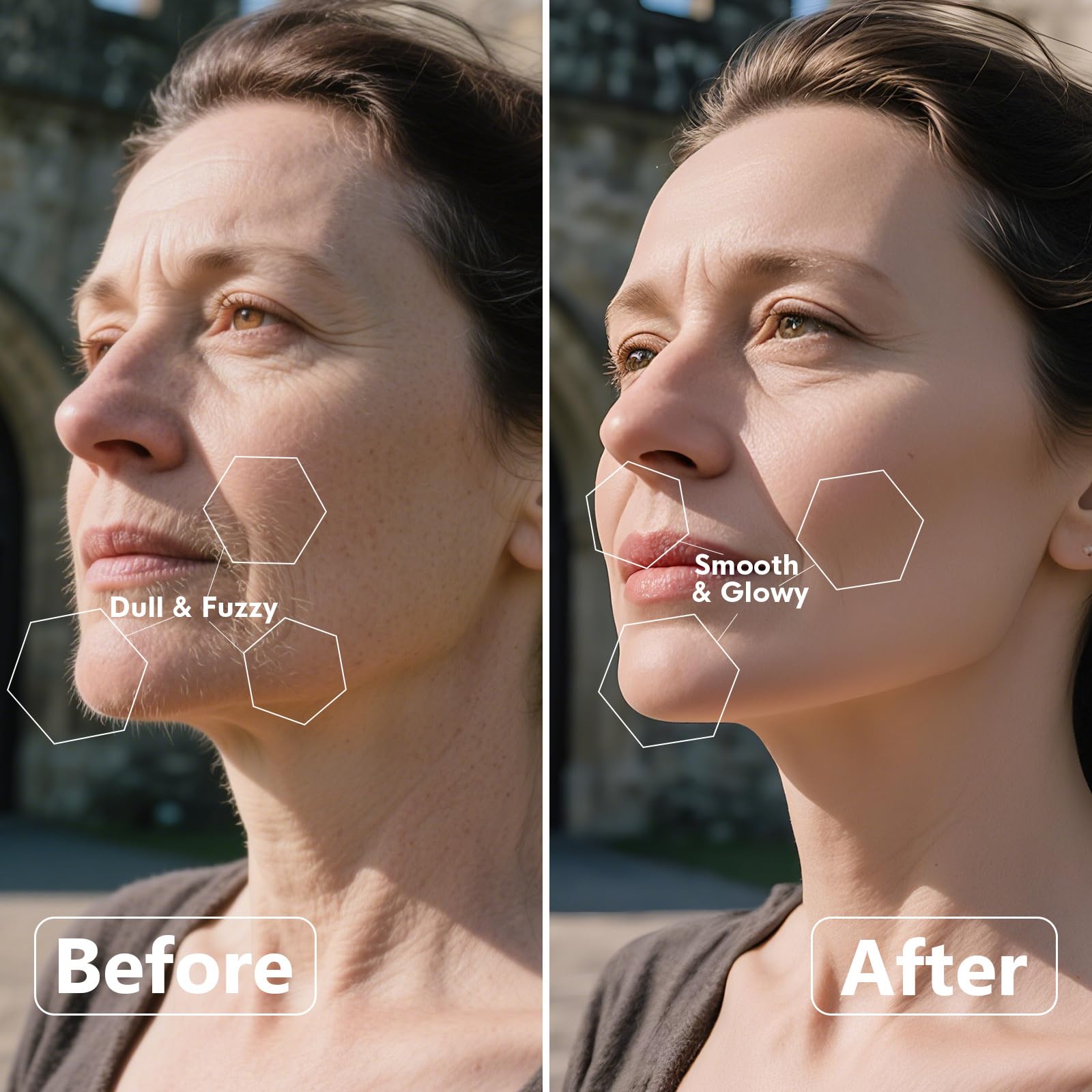 Skinharbor Sonic Dermaplane 8 blades pack enables efficient peach fuzz removal and smoother skin