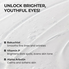 Alpha Arbutin and Peptides in SKIN&LAB Eye Serum brighten and lift eye area