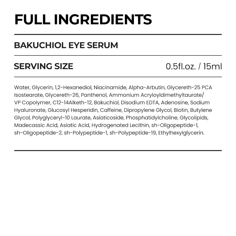 Korean-made SKIN&LAB Bakuchiol Eye Serum in compact bottle