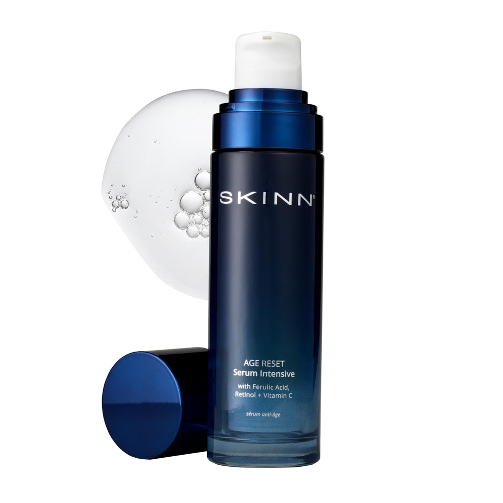 SKINN Deep Wrinkle Serum bottle front for an elevated anti aging routine