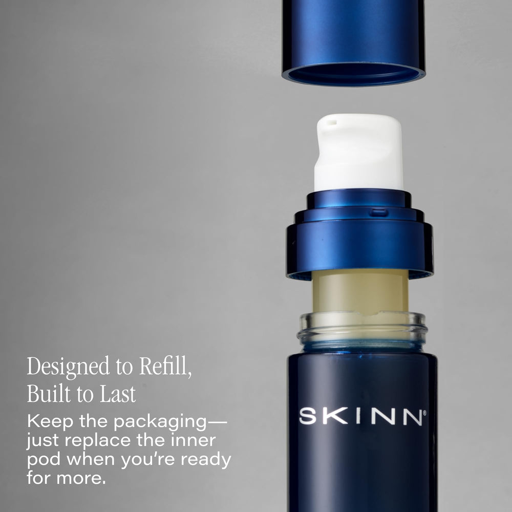 SKINN Deep Wrinkle Serum texture spread on skin for daily use