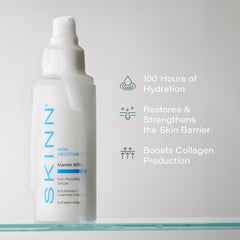 SKINN Mantle Milk Serum ceramides and rice ferment visually reinforce barrier and brightness