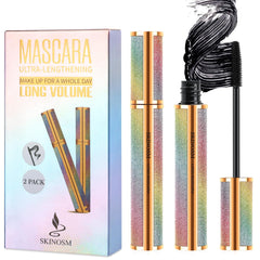SKINOSM 2-pack mascara bottle close-up showing bold volume potential