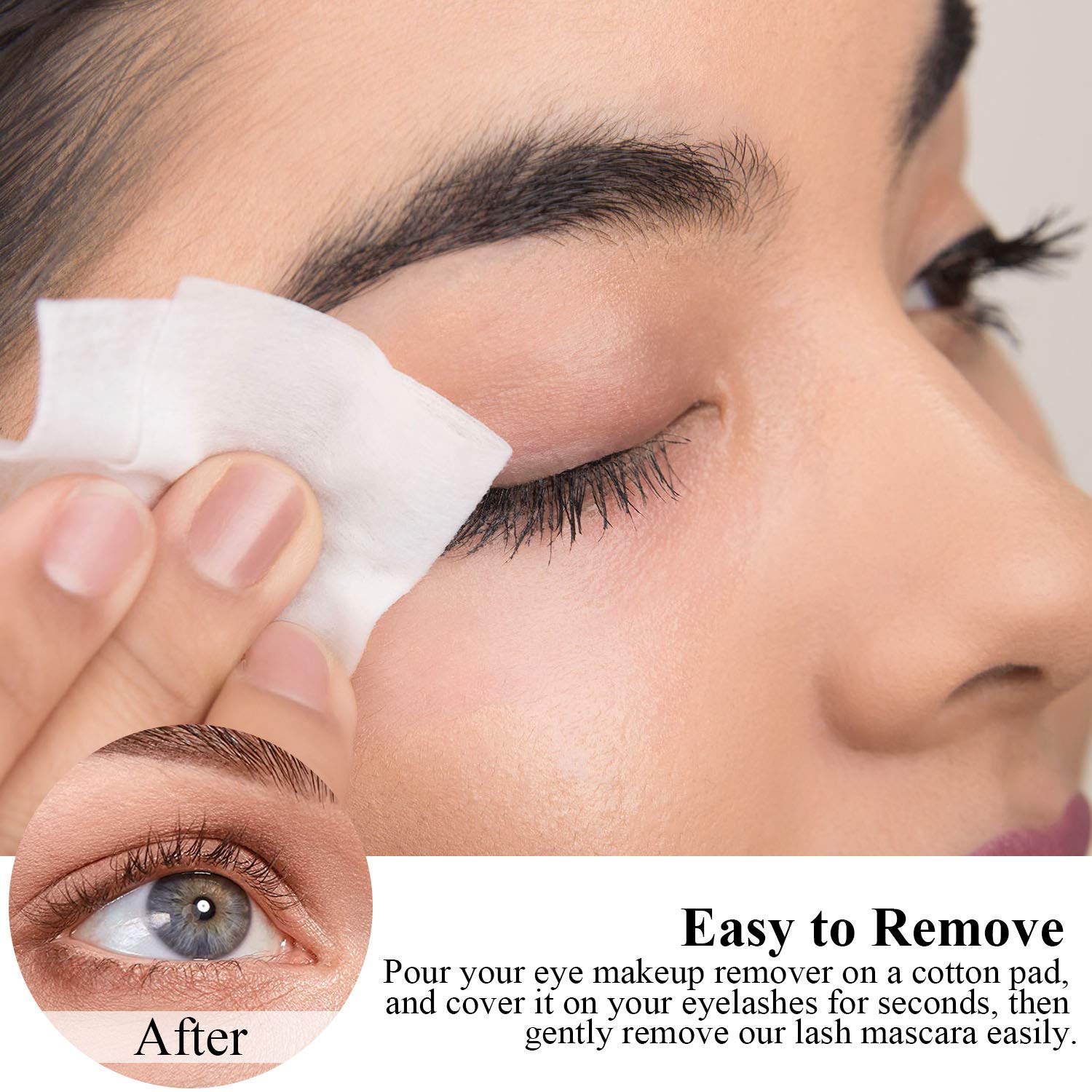 SKINOSM 4D silk fiber lashes for added length and lift