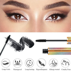 SKINOSM waterproof longwear mascara demonstrating all-day wear