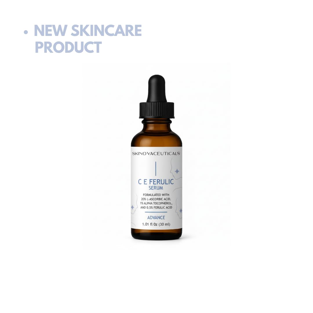 SkinovaCeuticals C E Ferulic dropper application shows smooth texture for quick morning use