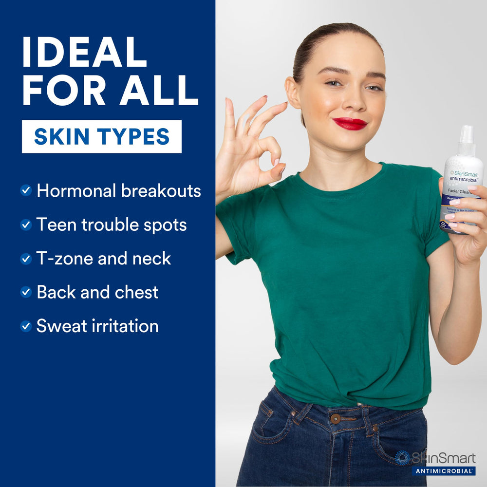 SkinSmart Antimicrobial all-ages-use spray suits family skincare routines