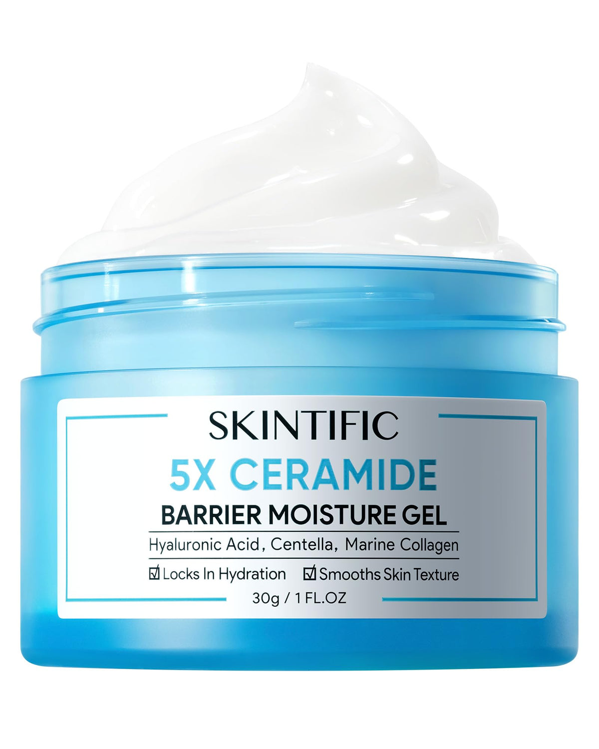 SKINTIFIC 5X Ceramides barrier cream packshot highlights daily hydration for all skin types