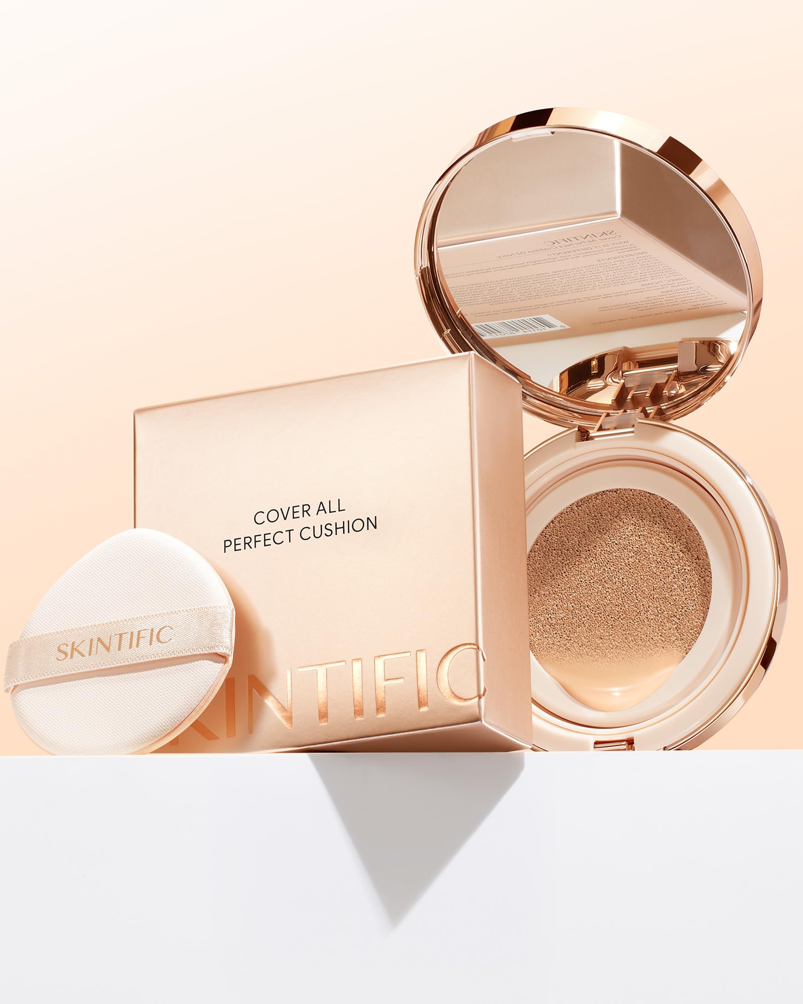 SKINTIFIC Foundation offers 19 shade options in travel-friendly double-mirrored packaging