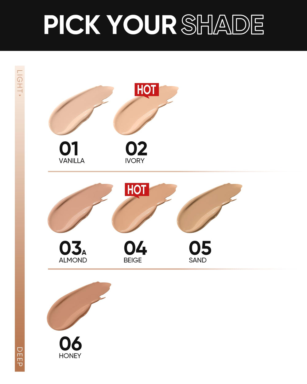 SKINTIFIC Cushion Foundation application swipe reveals full coverage without heaviness