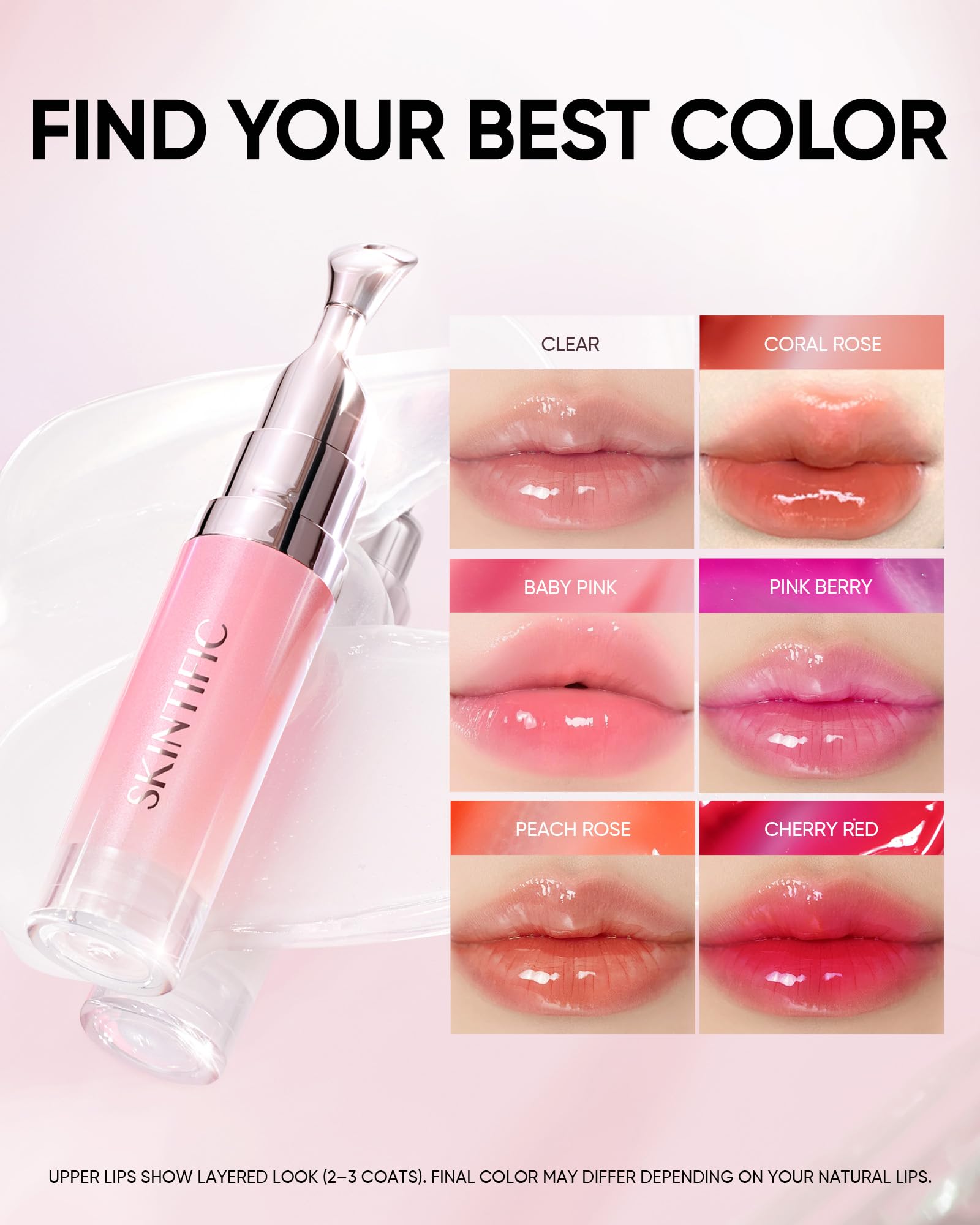 SKINTIFIC hyaluronic acid moisture image suggests lasting lip hydration