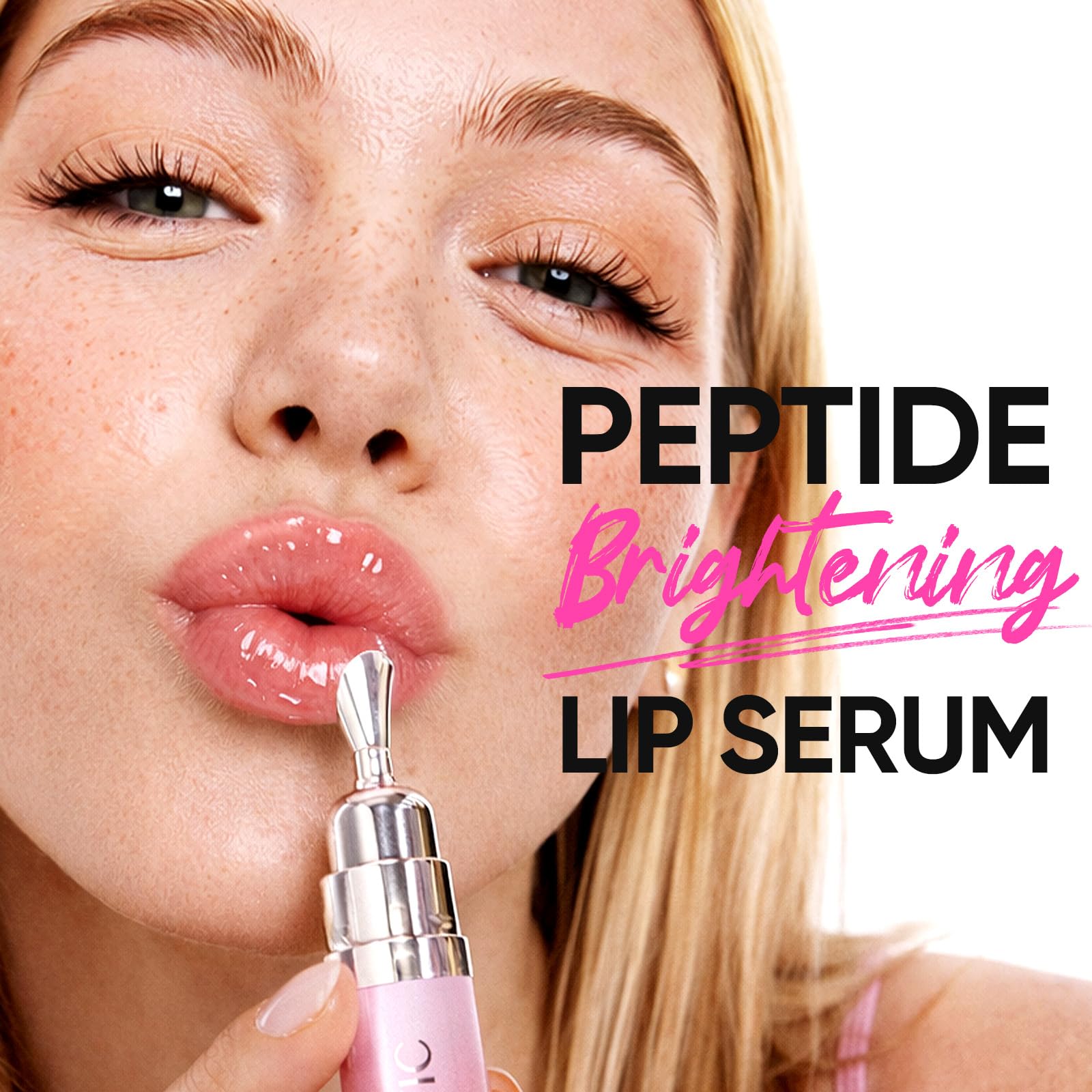 SKINTIFIC peptides and vitamin C ingredient display for conditioning