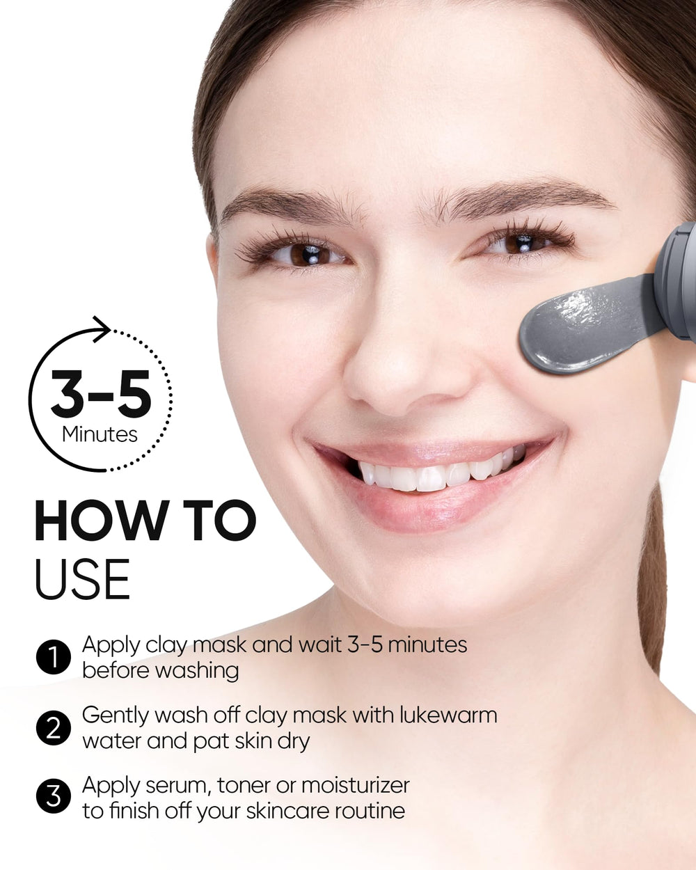 SKINTIFIC mask-stick applied on face highlighting uniform cleansing across the T-zone
